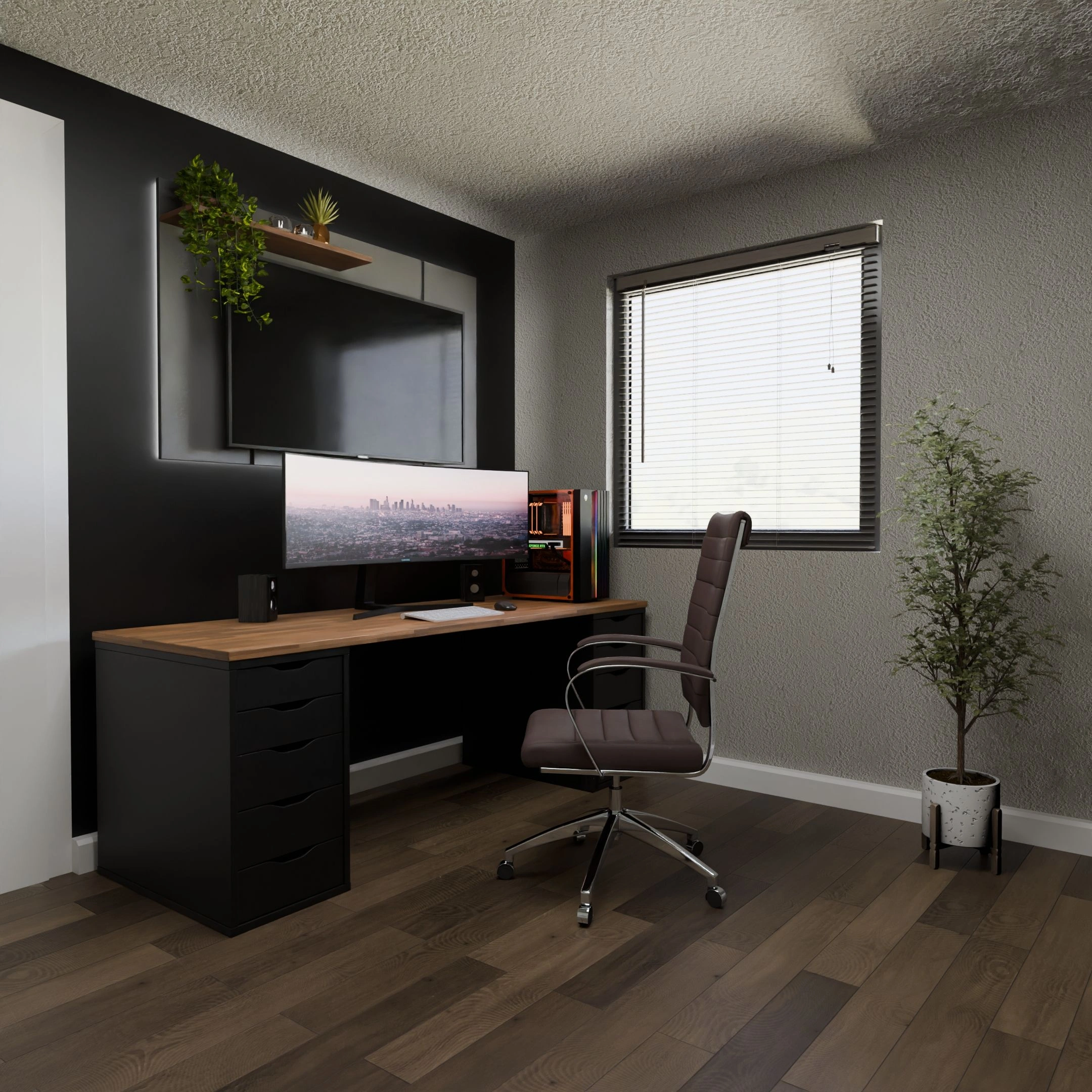 Bespoke fitted home office project, project 1