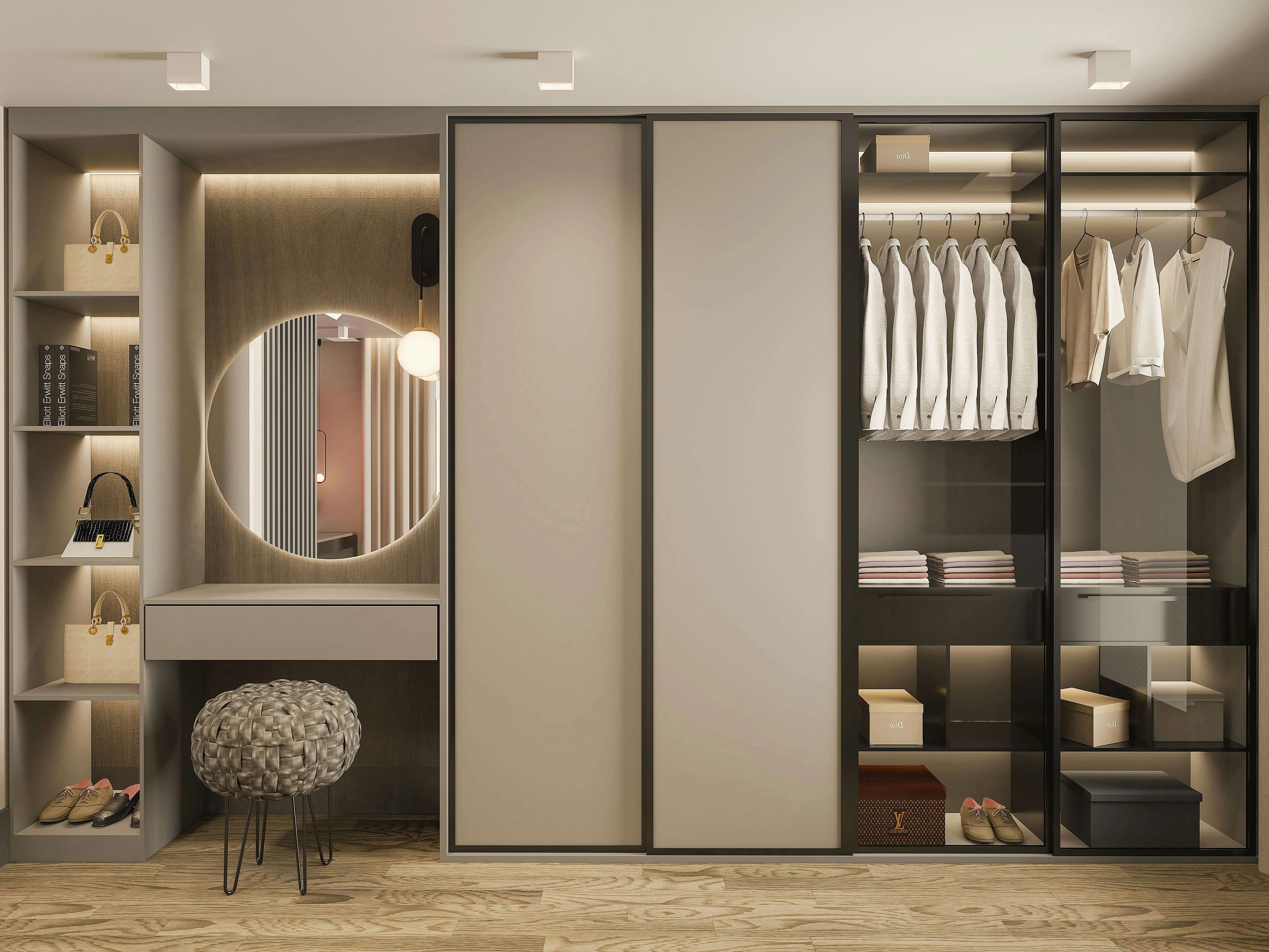 Bespoke sliding-door wardrobe project, project 7