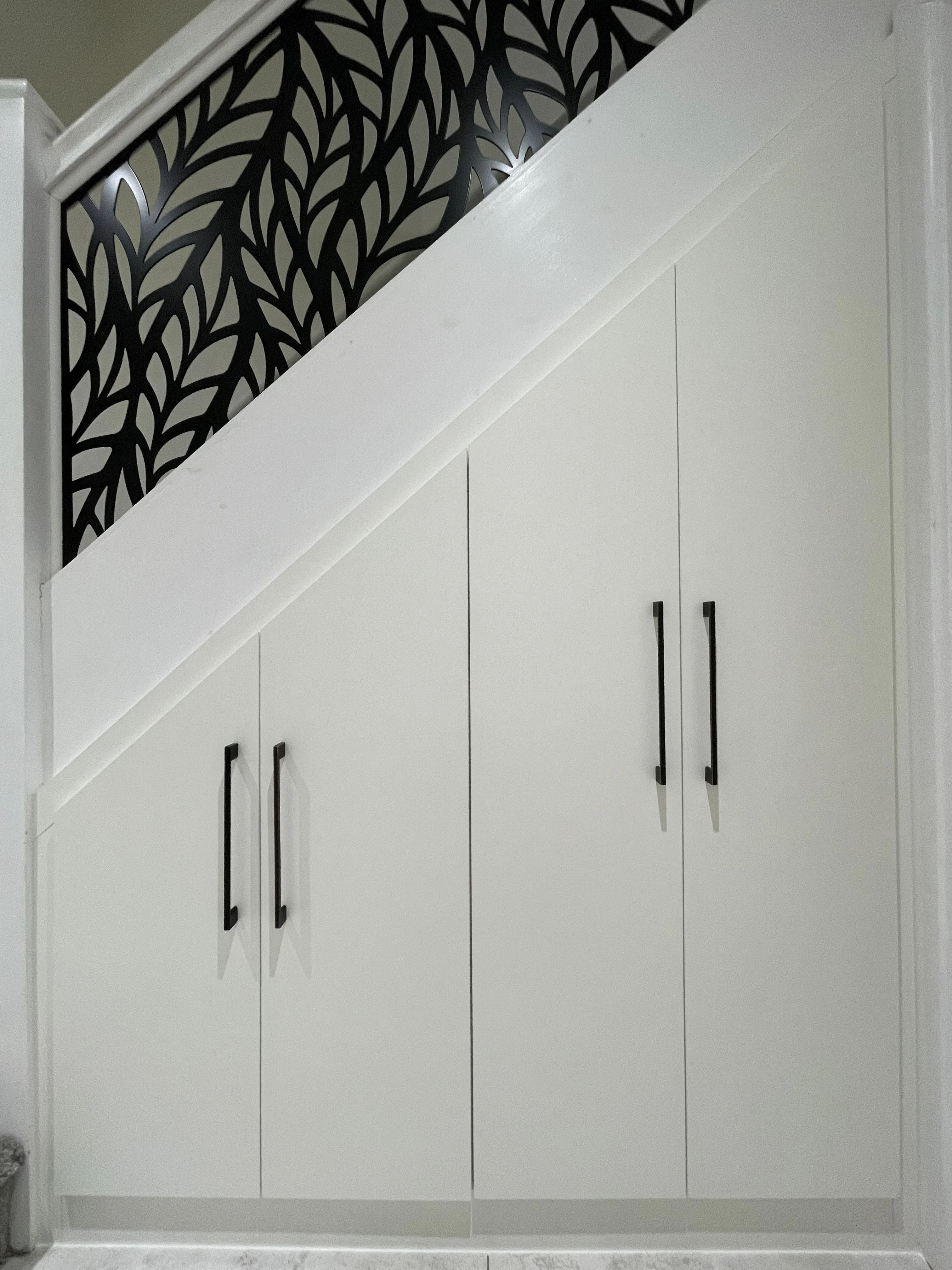 Bespoke under-stairs storage project, project 4